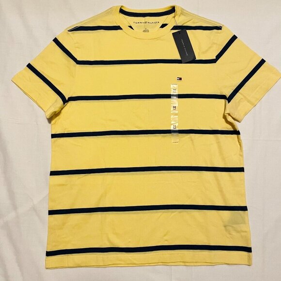 Tommy Hilfiger Shirt Ladies Medium Tshirt Yellow - Picture 1 of 16